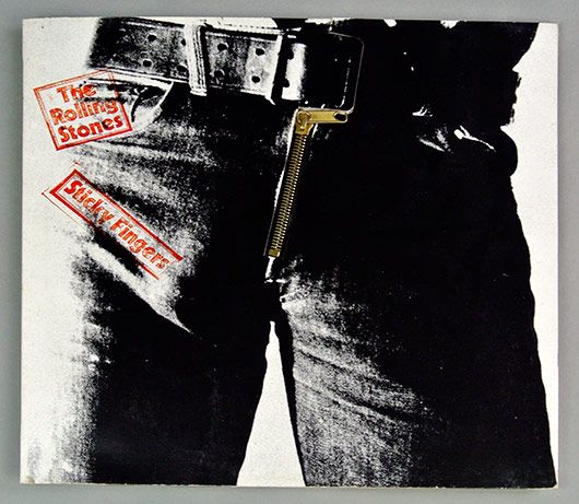 Rolling Stone's famous Sticky Fingers album cover